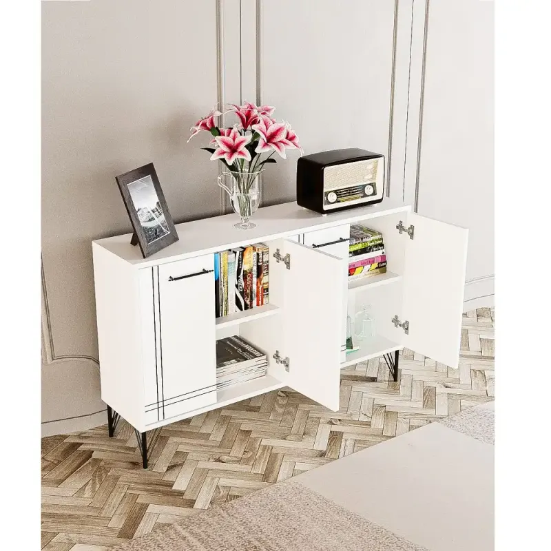 Consola si comoda Rosella alb 120 cm