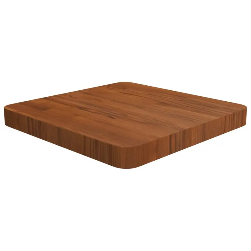 blat de masa patrat maro inchis 40x40x4 cm lemn stejar tratat