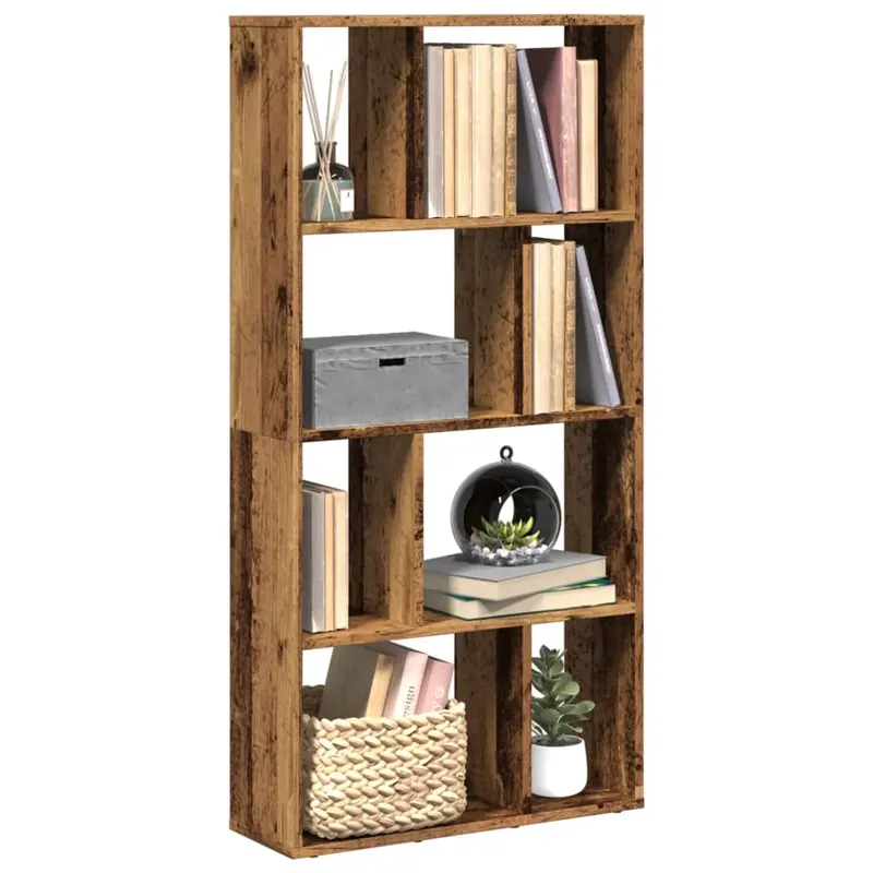 biblioteca, lemn vechi, 60x20x120 cm, lemn prelucrat