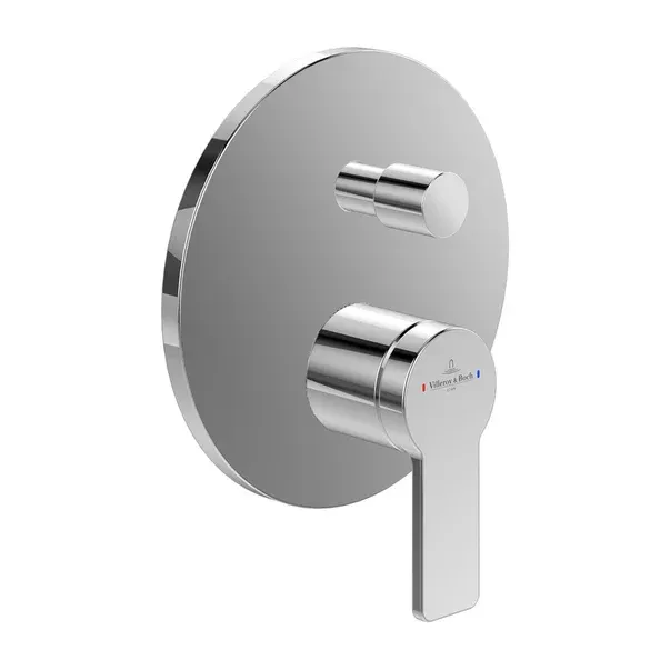 Baterie cada-dus incastrata VilleroyBoch Architectura monocomanda crom lucios fara corp ingropat