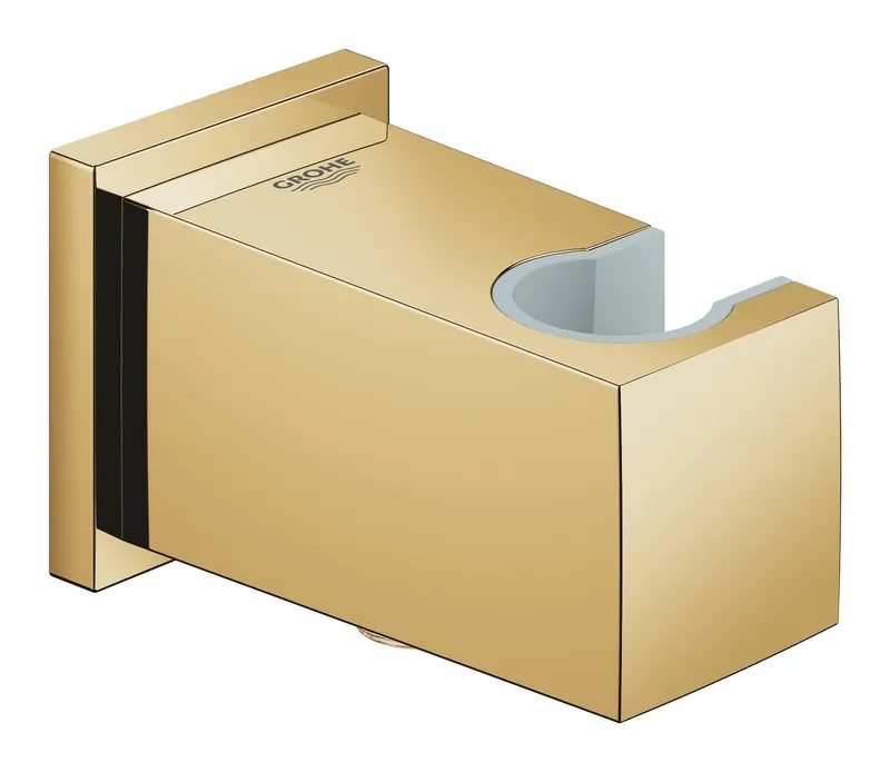 Cot iesire Grohe 26370GL0, Euphoria Cube, 1 2 x 1 2 , suport para, lucios, auriu