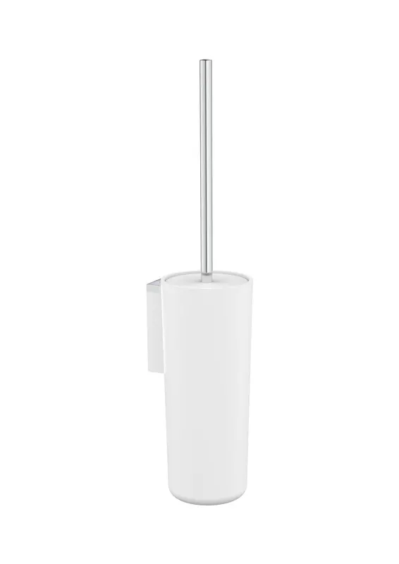 Perie WC Roca A817734C00, 89 mm, 383 mm, 2 orificii instalare, pe perete, metal, plastic, elemente fixare ascunse, Crom