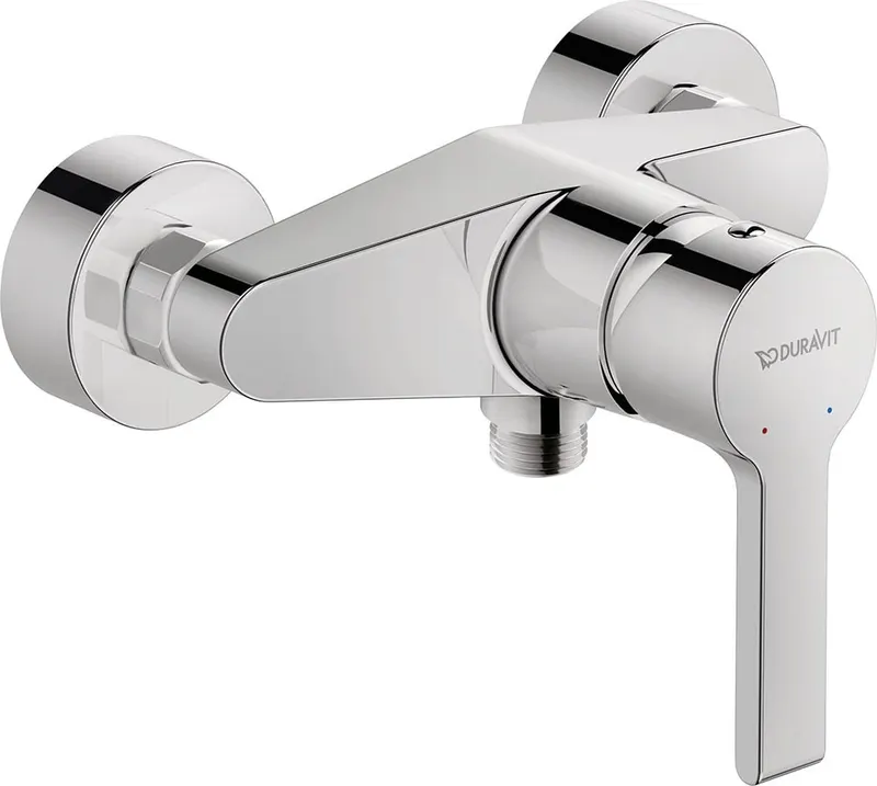 Baterie dus Duravit B24230000010, B.2, tip incastrare aparent, tip comanda monocomanda, numar orificii instalare 2, crom