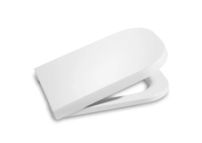 Capac WC Roca A80147000B, The Gap Square, pentru wc, eliberare rapida, suprafata antibacteriana, alb