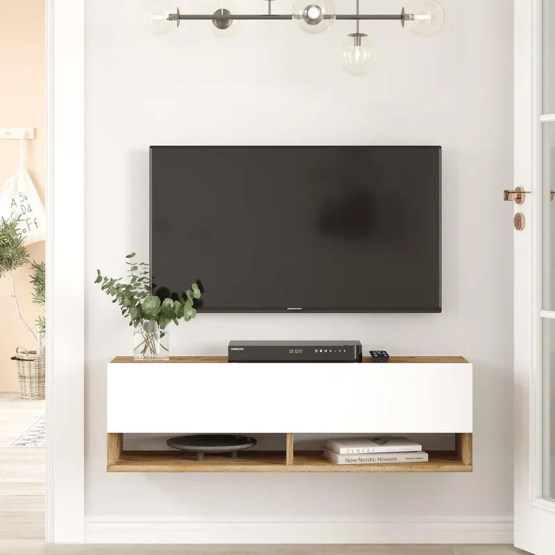 Comoda TV Wiali, Stejar, 100x30x32 cm - Stejar