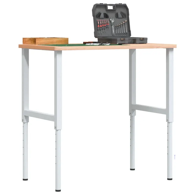 cadre banc lucru reglabile, 2 buc., gri, 55x(69-95,5) cm, metal