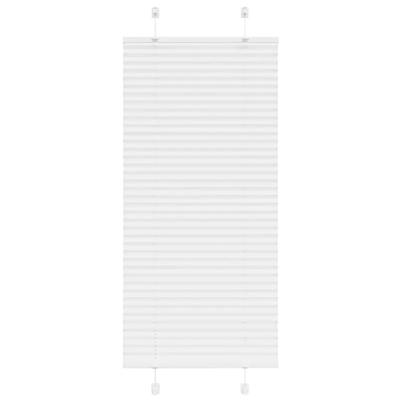 jaluza plisata alb 60x100 cm latime tesatura 59,4cm poliester