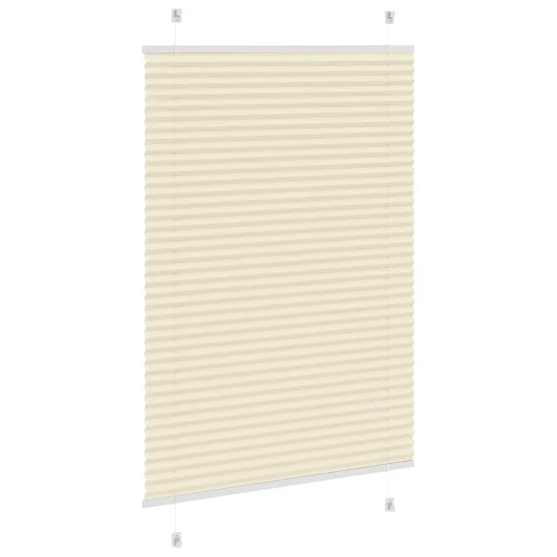 jaluza plisata crem 85x100cm latime tesatura 84,4 cm