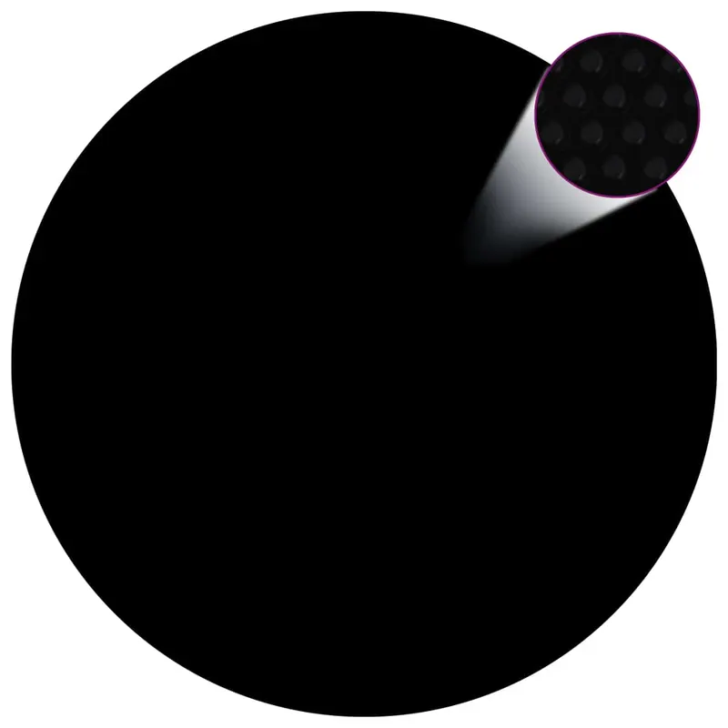 prelata piscina, negru, 417 cm, pe