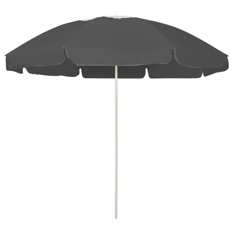 umbrela de soare de plaja, antracit, 240 cm