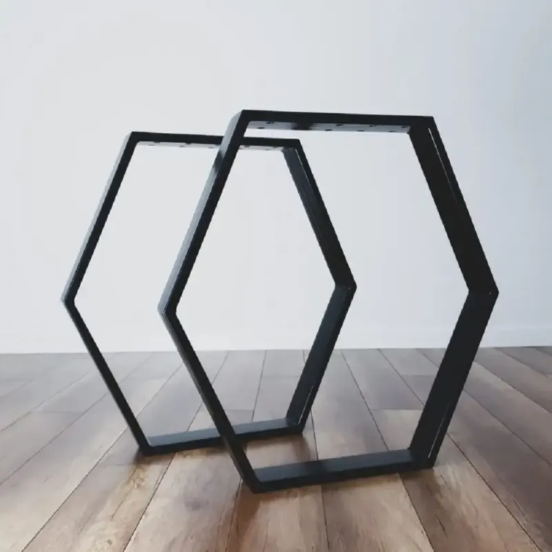 Set 2 Picioare Masă Metal, 80x70 cm