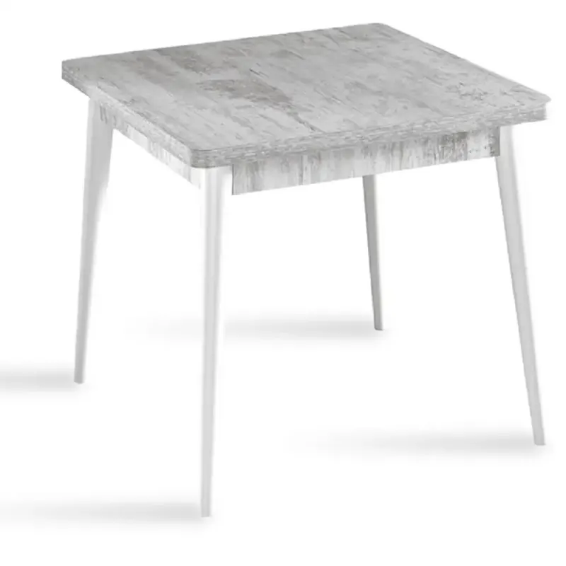Masa bucatarie Brigitte, patrat, culoare alb 80 cm
