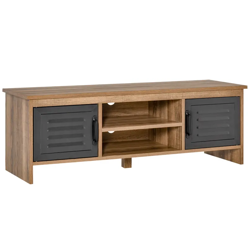 HomCom comoda TV stil industrial, cu sertare, 109x35x38cm | RO