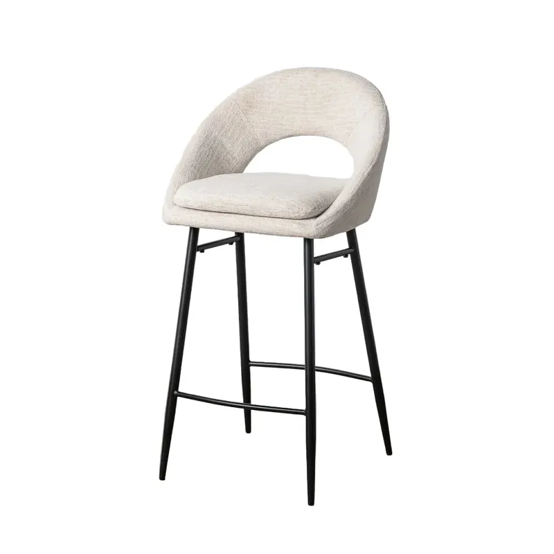 Scaun de bar NILO H75 CM - Cream