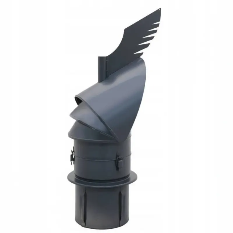 Palarie Antivant Rotativa Inox - Fi200 - Negru