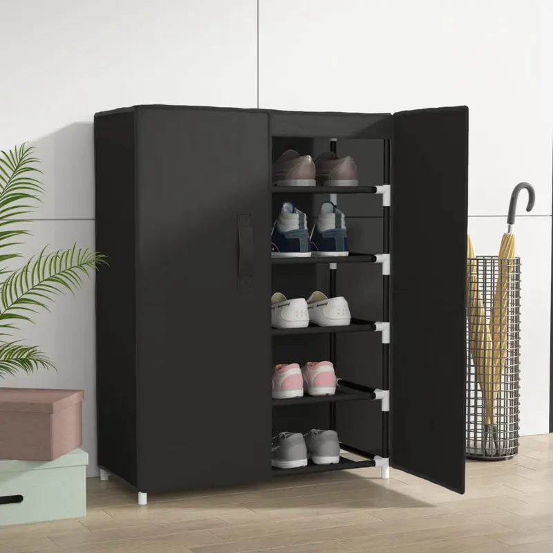 pantofar, negru, 60x28x90 cm, material textil