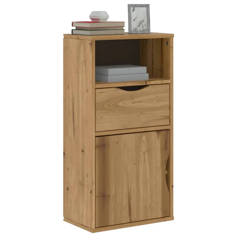 dulap lateral cu sertar „odda” 40x24x79 cm lemn masiv de pin