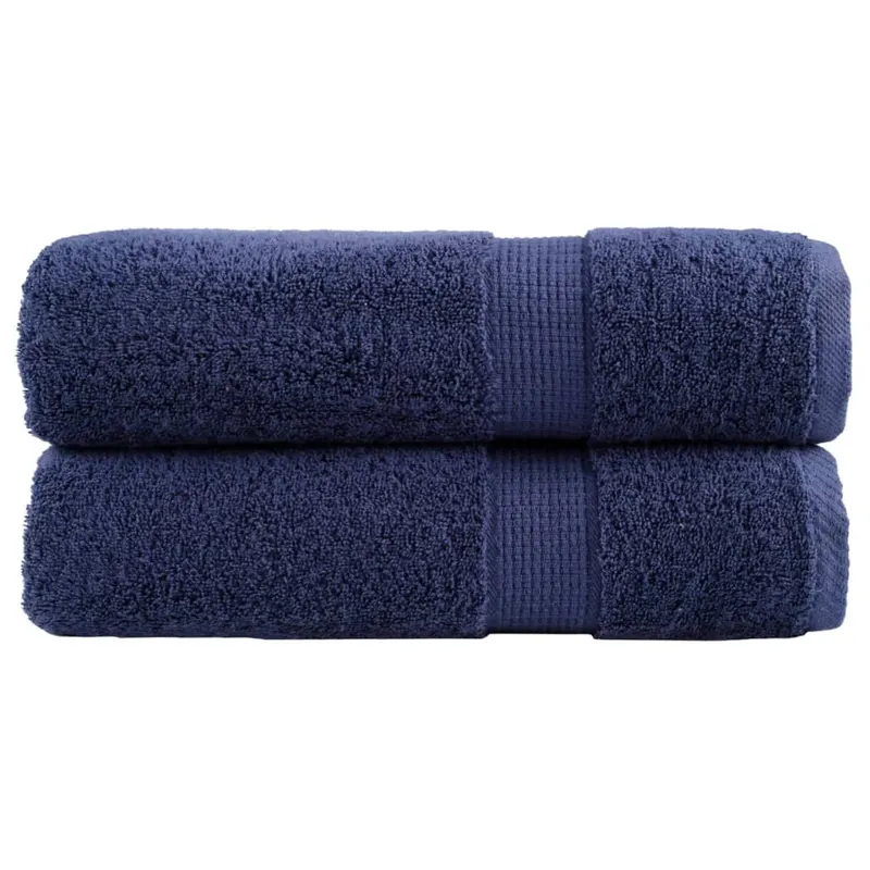 Prosoape de baie premium, solund 2buc bleumarin 100x150cm 600gsm