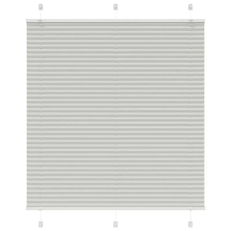 jaluza plisata gri deschis 115x100 cm latime tesatura 114,4 cm