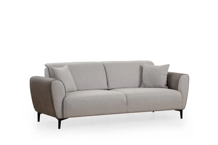 Canapea extensibila AREN, 3 locuri, gri, 215x85x85 cm