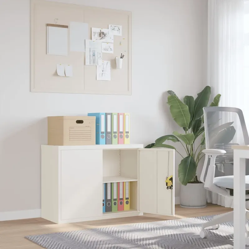 fiset, alb, 90x40x70 cm, otel
