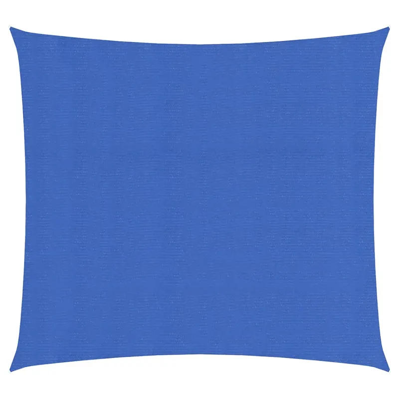 panza parasolar, albastru, 5x5 m, hdpe, 160 g/m2, patrat