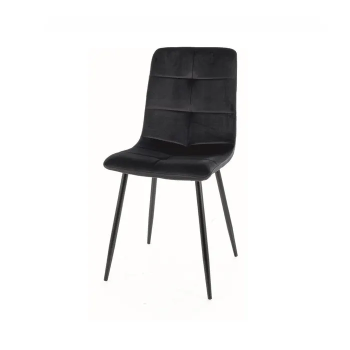 Scaun YVANA VELVET - Negru