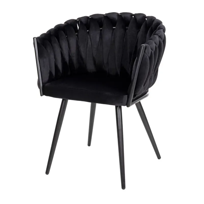 Scaun ANDRA SOFT VELVET - Negru