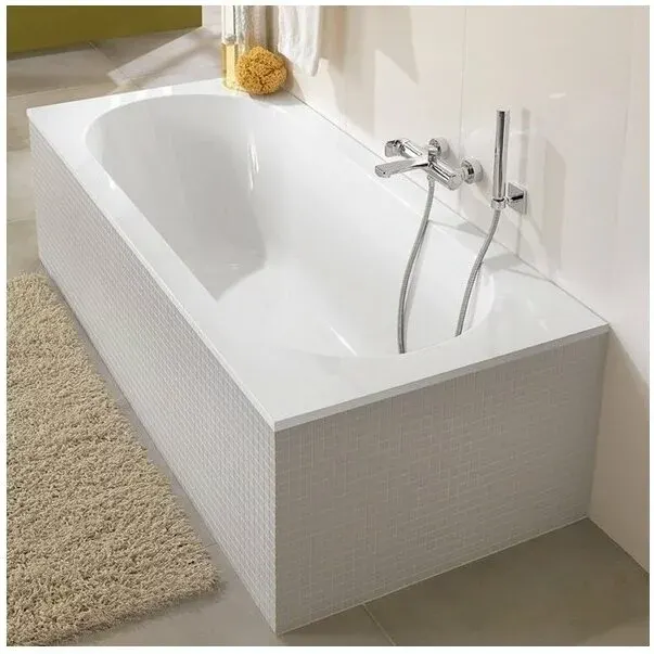 Cada dreptunghiulara compozit VilleroyBoch Oberon 170x75 cm Quaryl