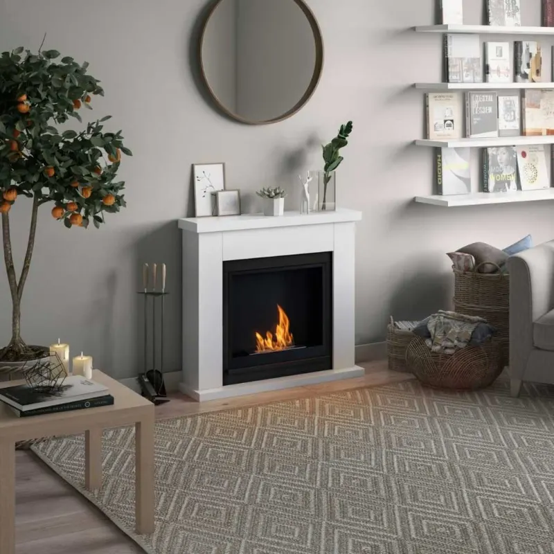 Frode Pure White Semineu cu bioetanol FreeFlame