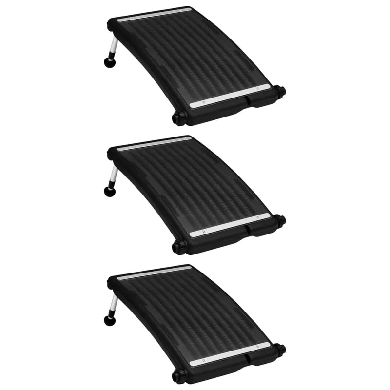 panouri solare de incalzire piscina, 3 buc., 72,5x46 cm, curbat