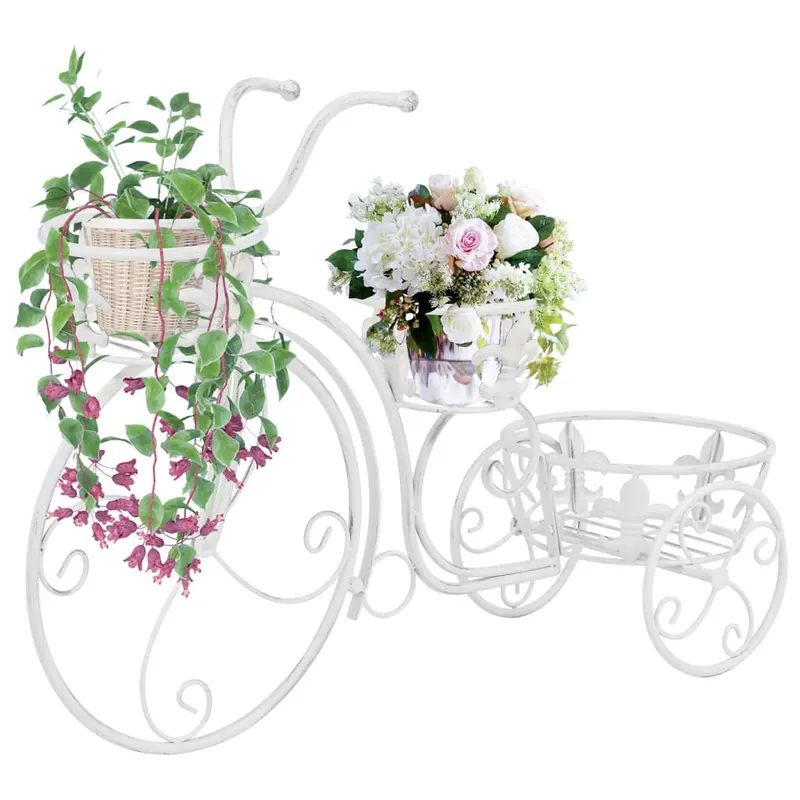 suport plante in forma de bicicleta, metal, in stil vintage