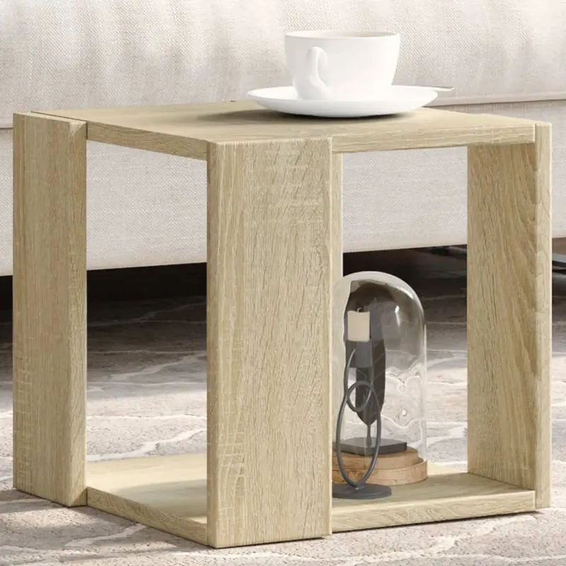 masuta de cafea, stejar sonoma, 32x32x30 cm, lemn prelucrat