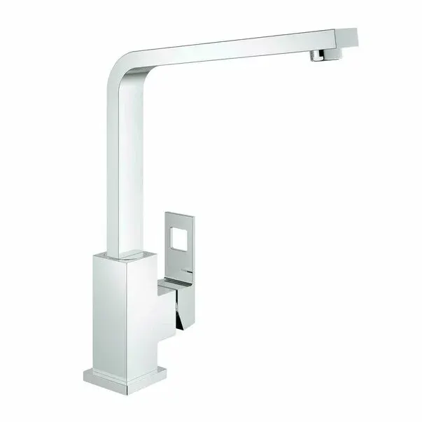 Baterie bucatarie Grohe 31255000, bucatarie Eurocube, tip comanda monocomanda, marime inalta, forma pipa tip l, crom