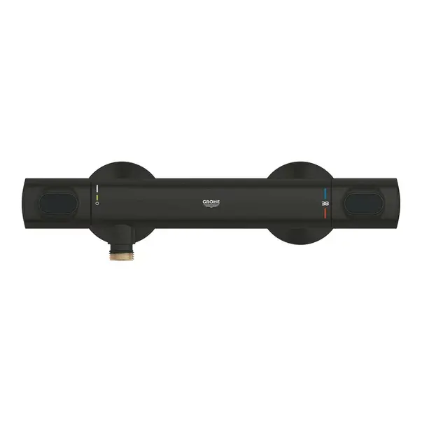 Baterie dus termostatata negru mat Grohe Grohtherm 500