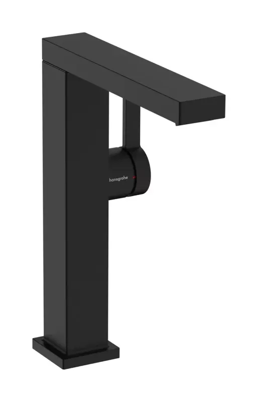 Baterie lavoar Hansgrohe Tecturis E, L, 211 mm, pornire rece, ventil, mat, negru, 73063670