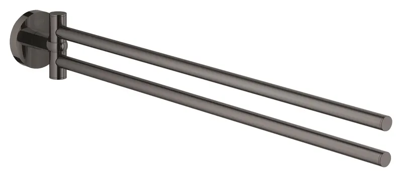 Suport prosop Grohe 40371A01, Essentials, pe perete, 449 mm, metal, lucios, grafit