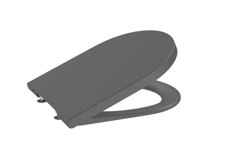 Capac WC Roca A80152264B, 442 mm, 374 mm, 1 functii speciale, capac softclose, suprafata antiaderent, Antracit