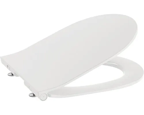 Capac WC Roca A801482211, The Gap, pentru wc, capac softclose, slim, eliberare rapida, suprafata antibacteriana, alb