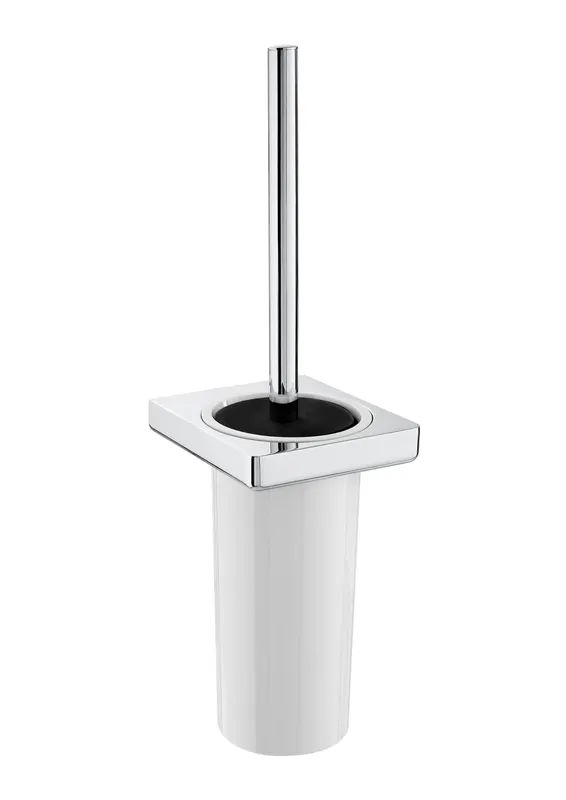 Set perie WC Roca A817036001, Perie Tempo, numar orificii instalare 2, tip instalare pe perete, crom