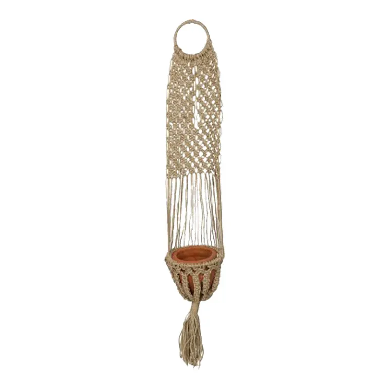 Ghiveci suspendat Aerial iuta, Natural, D23x135 cm - Natur