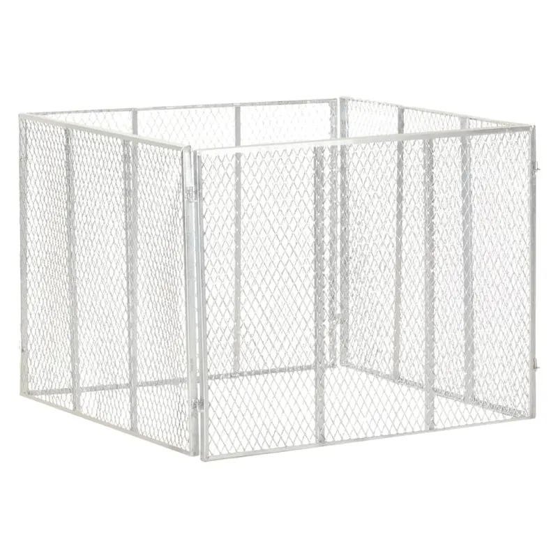 compostor de gradina, 100x100x77 cm, fier galvanizat