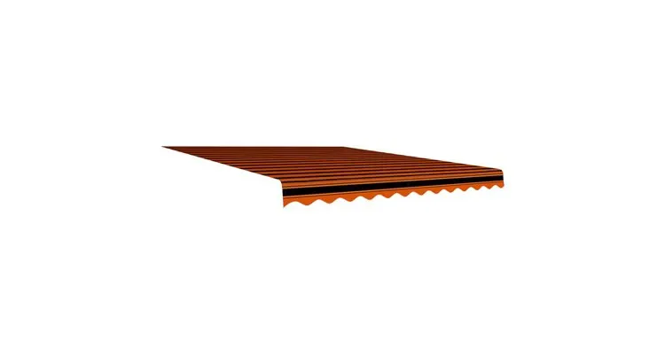 Panza de copertina, portocaliu si maro, 300 x 250 cm — imaginea 3