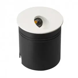 Aplica de perete incastrata MONI ROUND - Negru/Alb