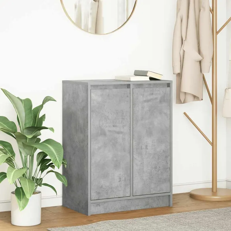 bufeta gri beton 57x34x76 cm lemn prelucrat