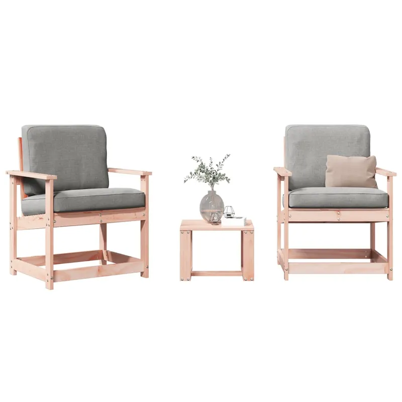Set mobilier de gradina, 3 piese, lemn masiv douglas