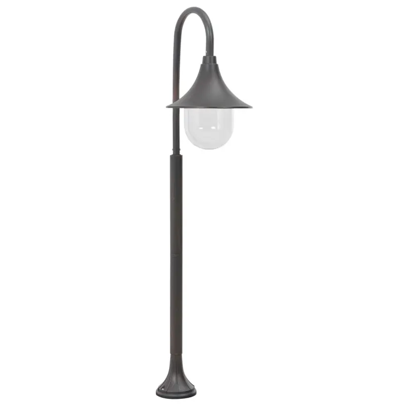 Stalp de iluminat pentru gradina, bronz, 120 cm, aluminiu, e27