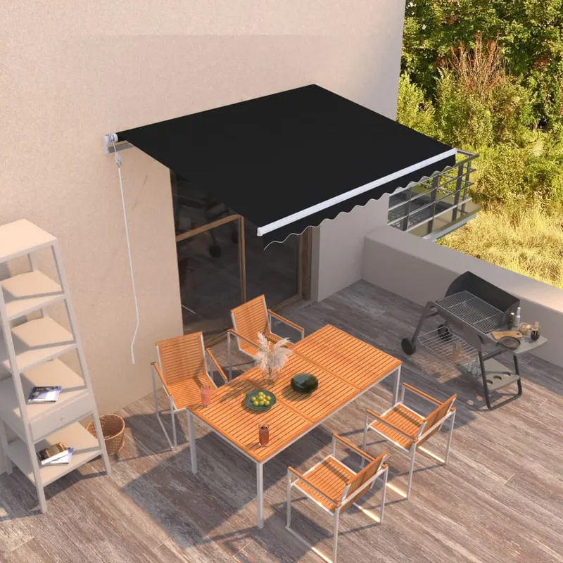 copertina retractabila automat, antracit, 300x250 cm