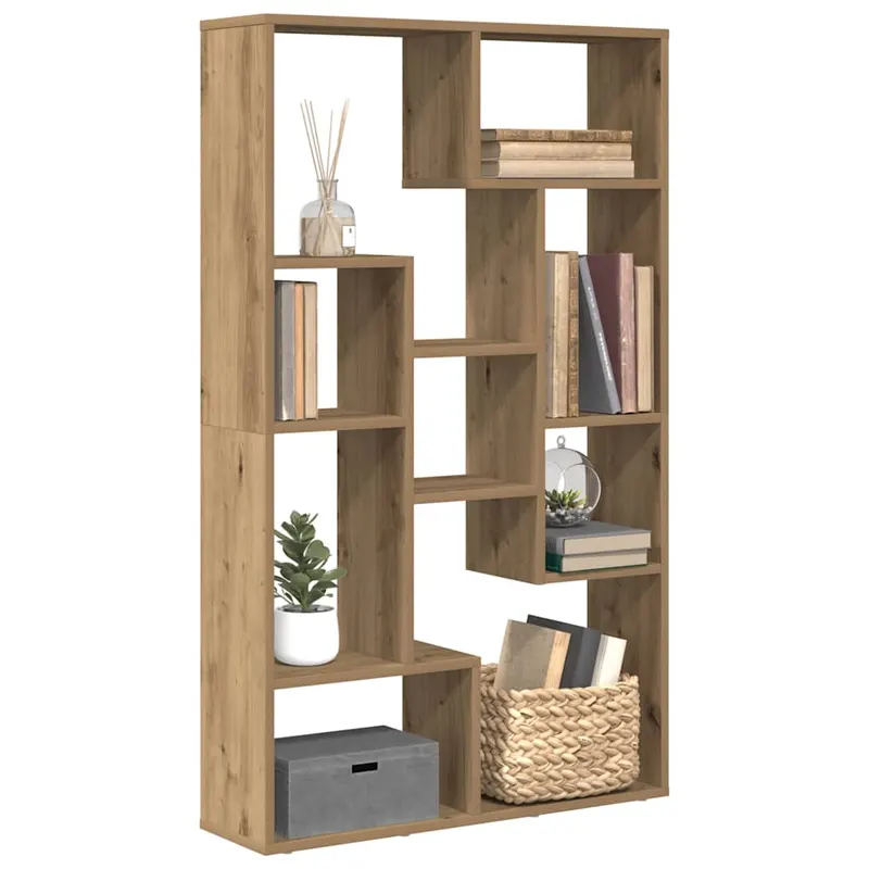 biblioteca, stejar artizanal, 72x20x120 cm, lemn prelucrat