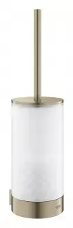 Set perie WC Grohe Selection 41076EN0, montare pe perete, fixare ascunsa, sticla metal, mat, nickel